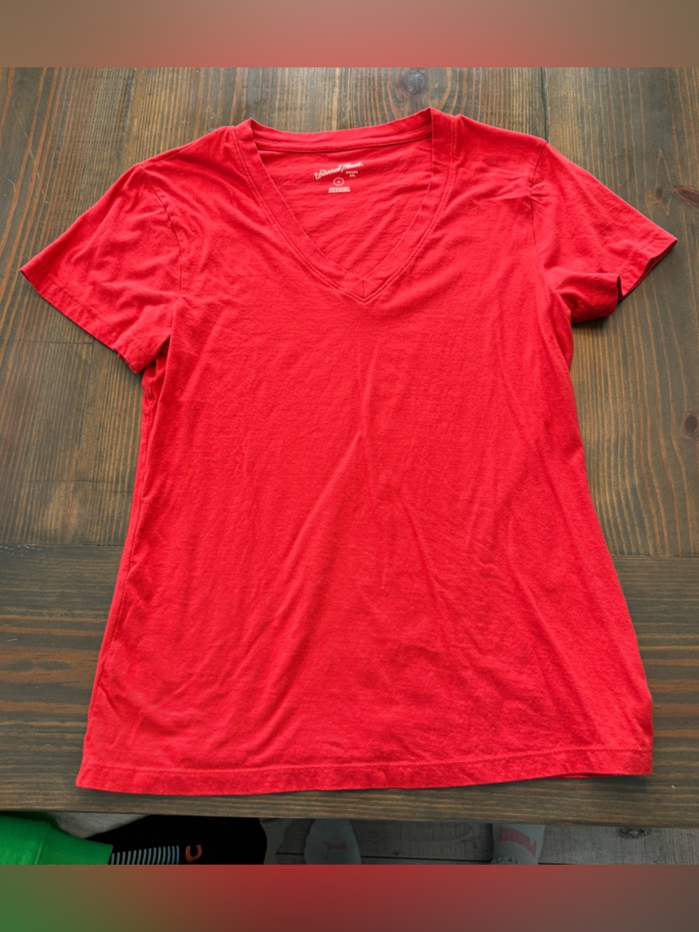 Universal Thread Bright Red V-Neck Tee